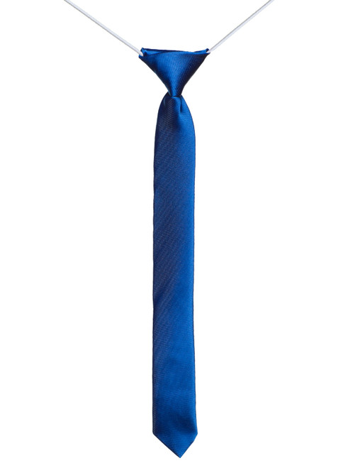 Boys royal blue skinny tie