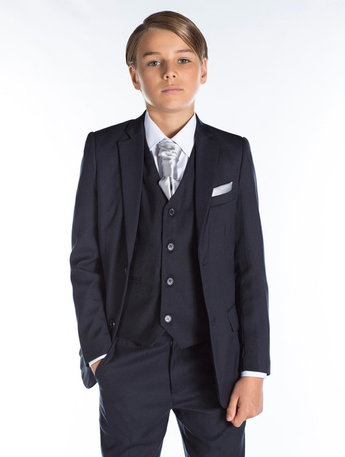 Boys navy wedding suit