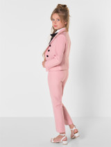 Girls pink party suit