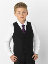 Boys black waistcoat