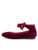 Burgundy girls ballet pumps