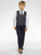 Boys check waistcoat and navy trouser set - Oliver