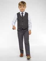 boys tweed waistcoat suit