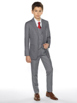 boys grey communion suit