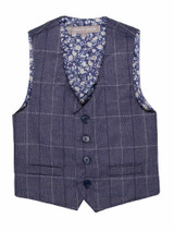 paisley check waistcoat