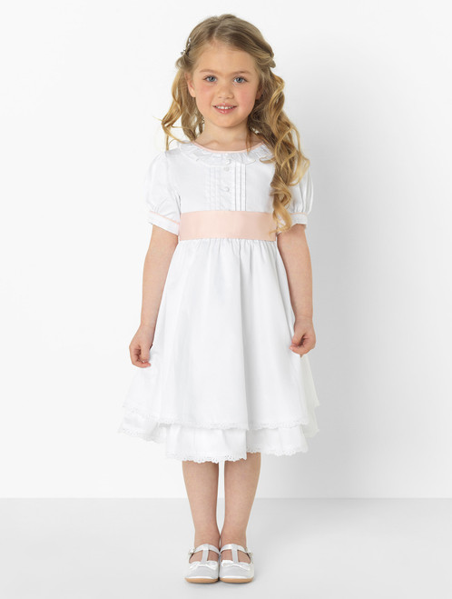 girls pink and white outfit