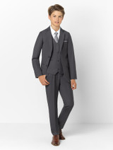 Boys classic grey prom suit