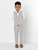 Boys light grey waistcoat suit set