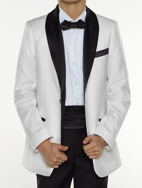 Boys ivory tuxedo jacket - Porter