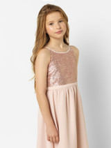 Pink Sequin Dress by Paisley of London