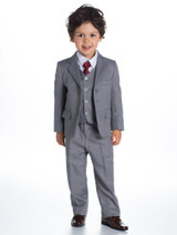 Baby boys grey formal suit
