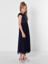 Navy girls prom dress