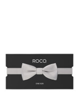 Boys silver grey bow tie