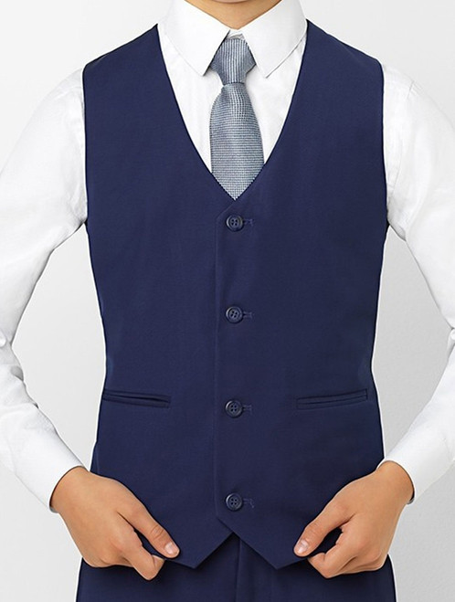 boys blue waistcoat