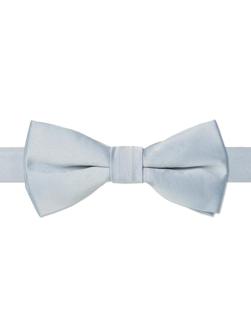 Boys light blue banded dickie bow