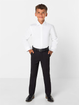 White concealed button shirt