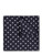 Boys navy hanky with white England polka dot