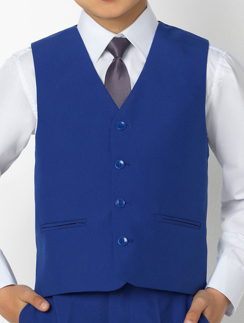 boys blue waistcoat