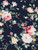 Boys navy tie and hanky set - Floral