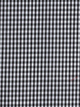 Boys black banded bow tie and hanky set - Gingham