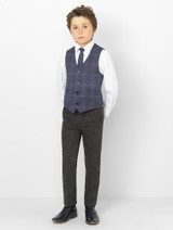 boys navy waistcoat