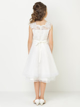 girls ivory wedding dress