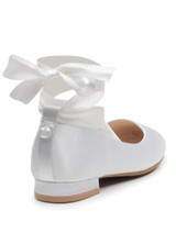 Girls White Lace Shoes