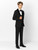 Kids black prom suit