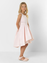 Blush pink flower girls dress