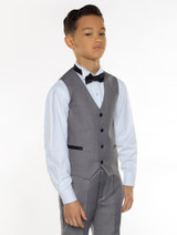 boys grey prom suit