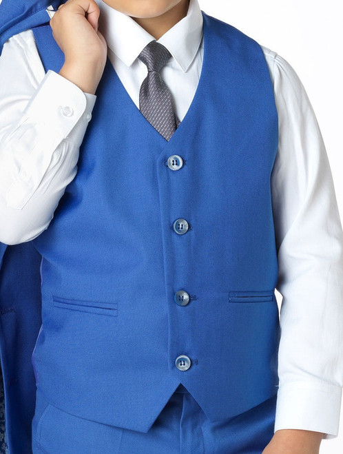 boys blue waistcoat