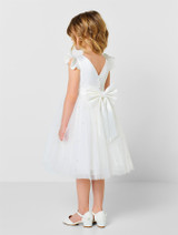 Girls white party dress