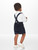 Babys navy short and shirt set