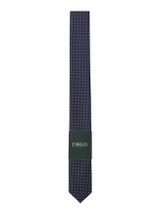 Boys navy spotted tie