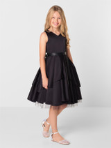 Girls black prom dress