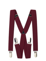 Boys burgundy braces