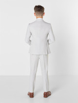 Light grey suit with double breasted waistcoat