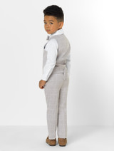 Boys 4 piece grey suit