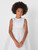 White flower girl dress