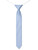 Boys dusky blue self dot skinny elasticated tie