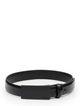 Boys black leather belt