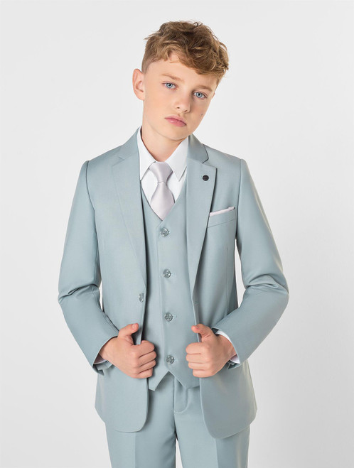 Boys sage green suit