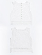 Girls white top - Mae