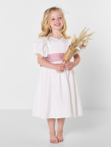 Pink bow dress for girls