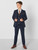 Boys navy tweed wedding suit