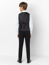 Young boys black prom suit