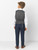 Boys Navy Suit with Grey Waistcoat
