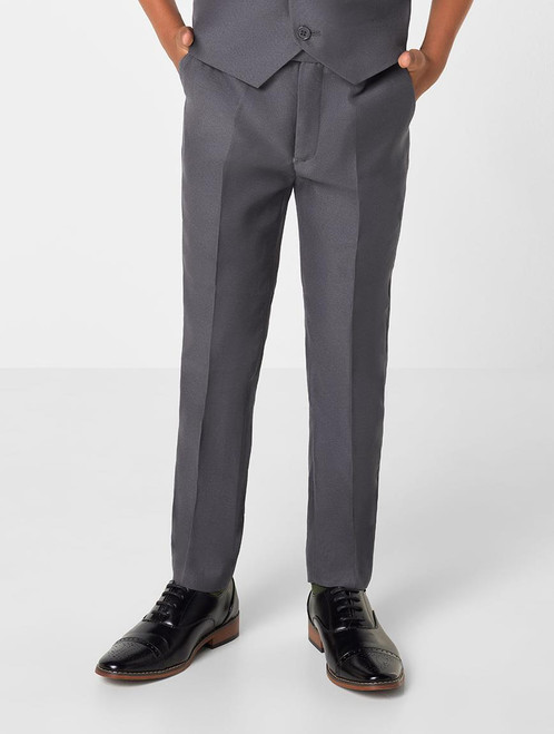 Boys grey suit trousers