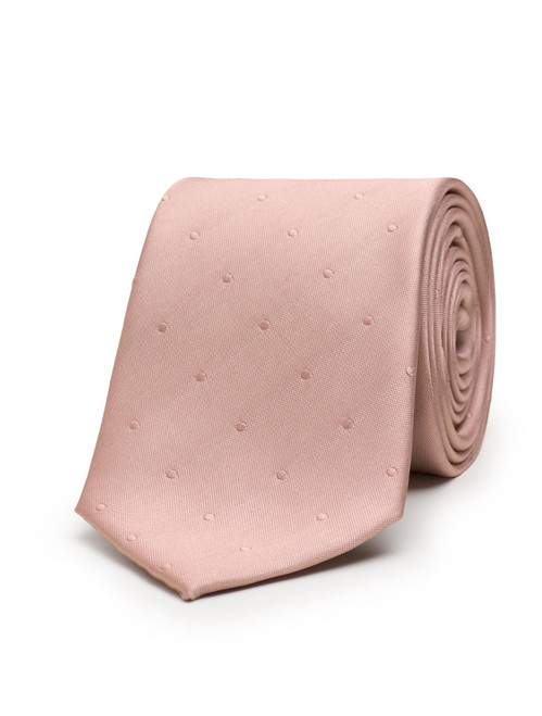 Boys rose gold full length tie