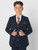 Boys navy tweed suit